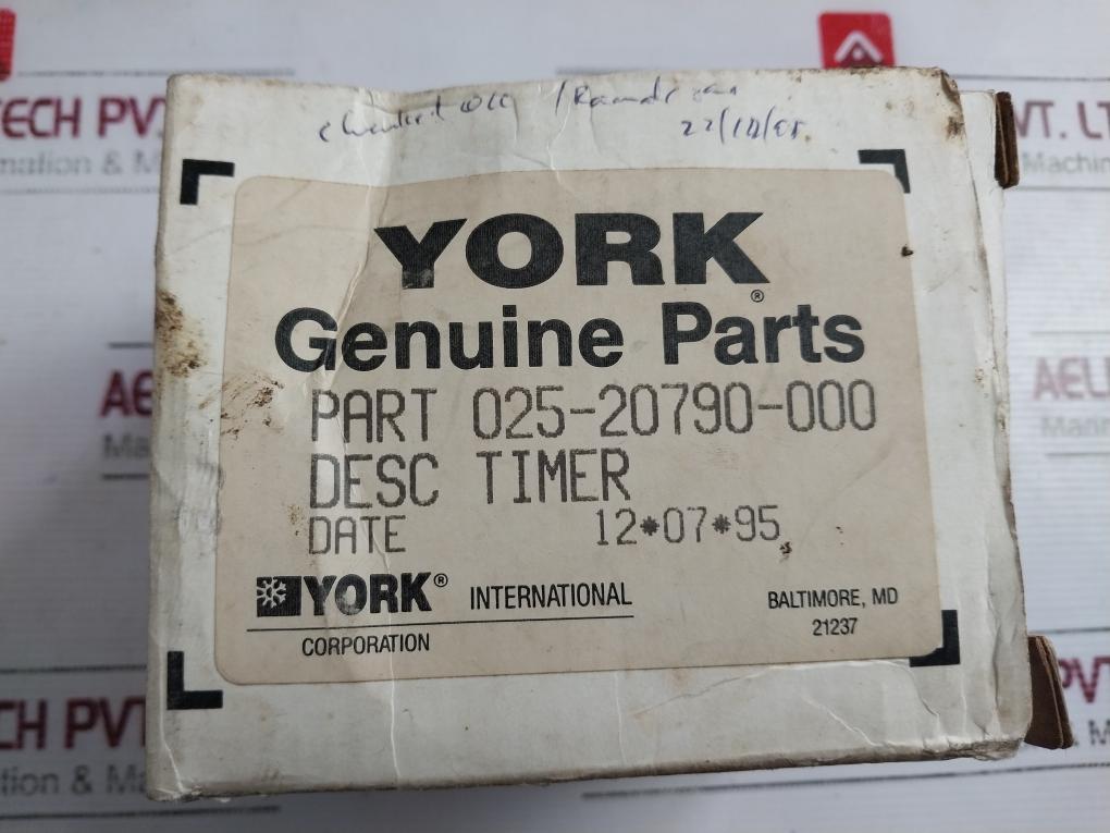 York 025-20790-000 Timer 115Vac 60Hz