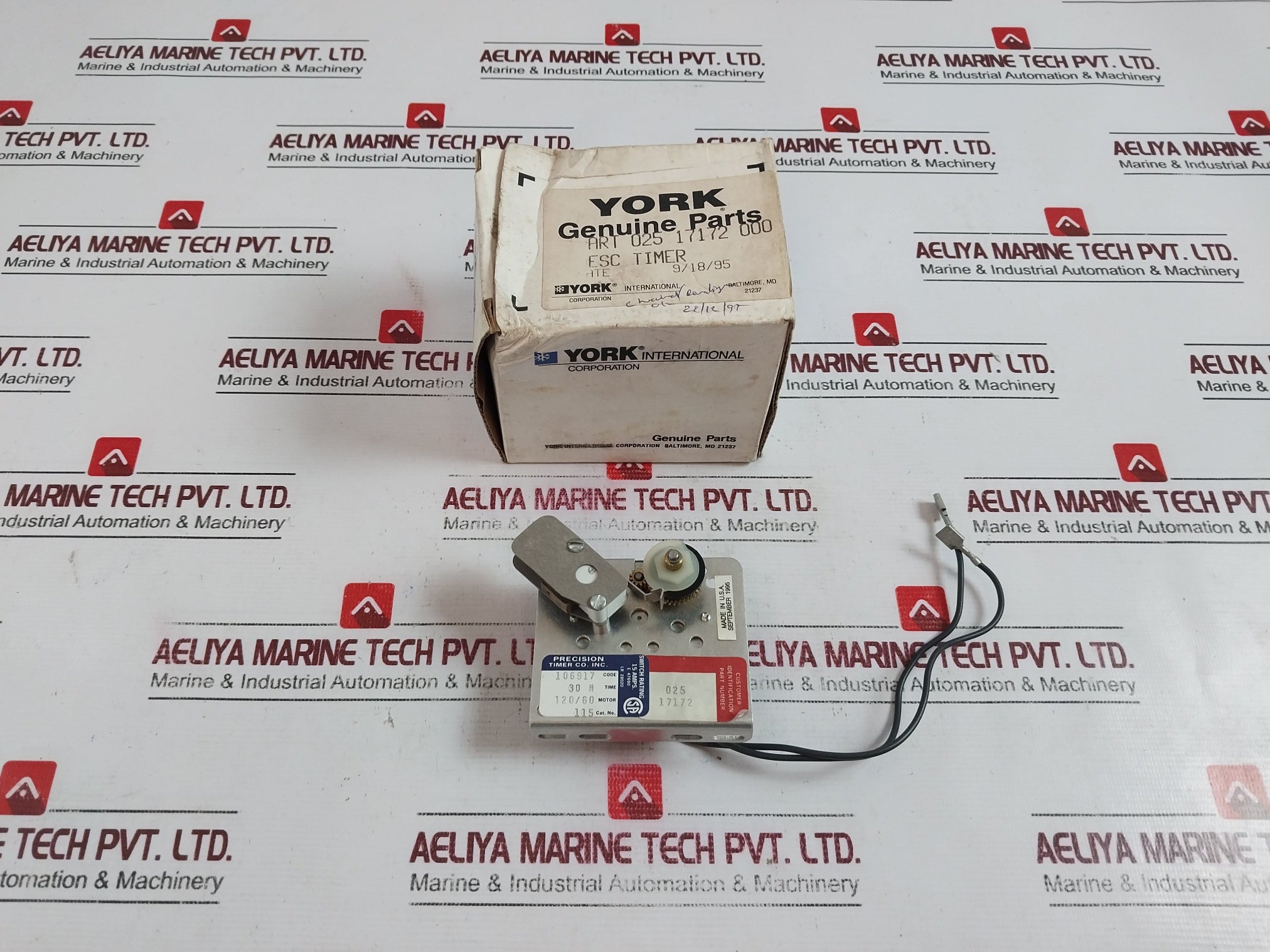 York 025 17172 000 Timer W/Repeat 120/60 115Vac 60Hz