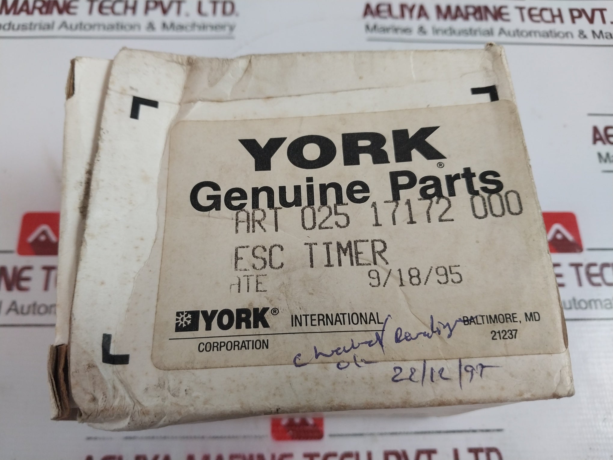 York 025 17172 000 Timer W/Repeat 120/60 115Vac 60Hz