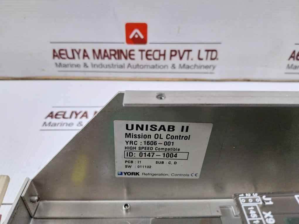 York 1606-001 Control Module Mission Ol Cpu196,Shds01