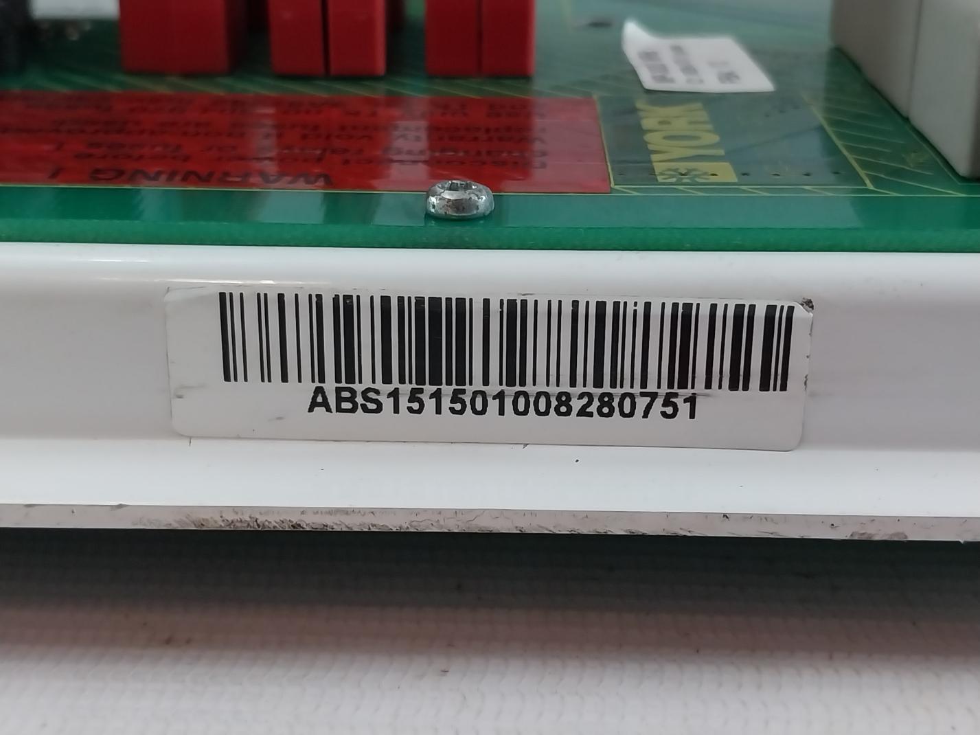 York Mp-3000 Relay Board 1E08059G01 K5 440Vac