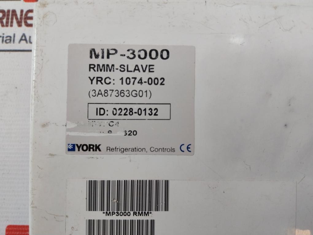 York Refrigeration Controls MP-3000 Remote Monitoring RMM-Slave