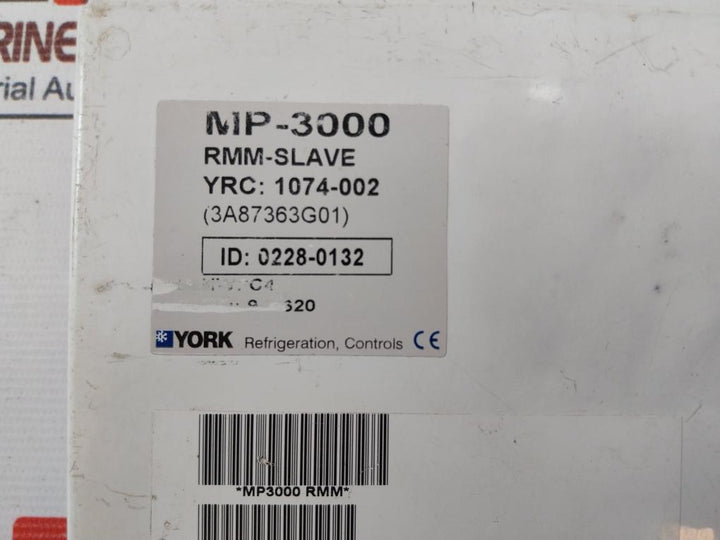 York Refrigeration Controls MP-3000 Remote Monitoring RMM-Slave