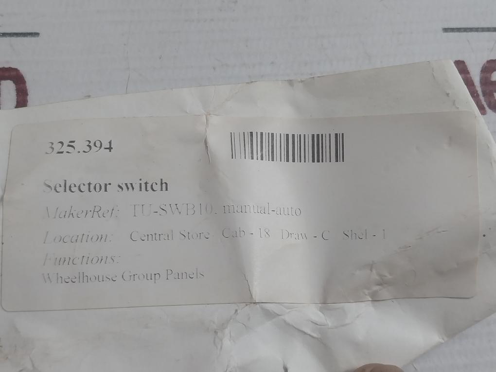 Tu-swb10 Selector Switch Yoshida Elec.