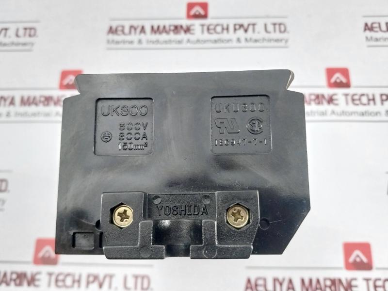 Yoshida Uk300 Din35 Rail/Direct Mounting Terminal Block, 150Mm2