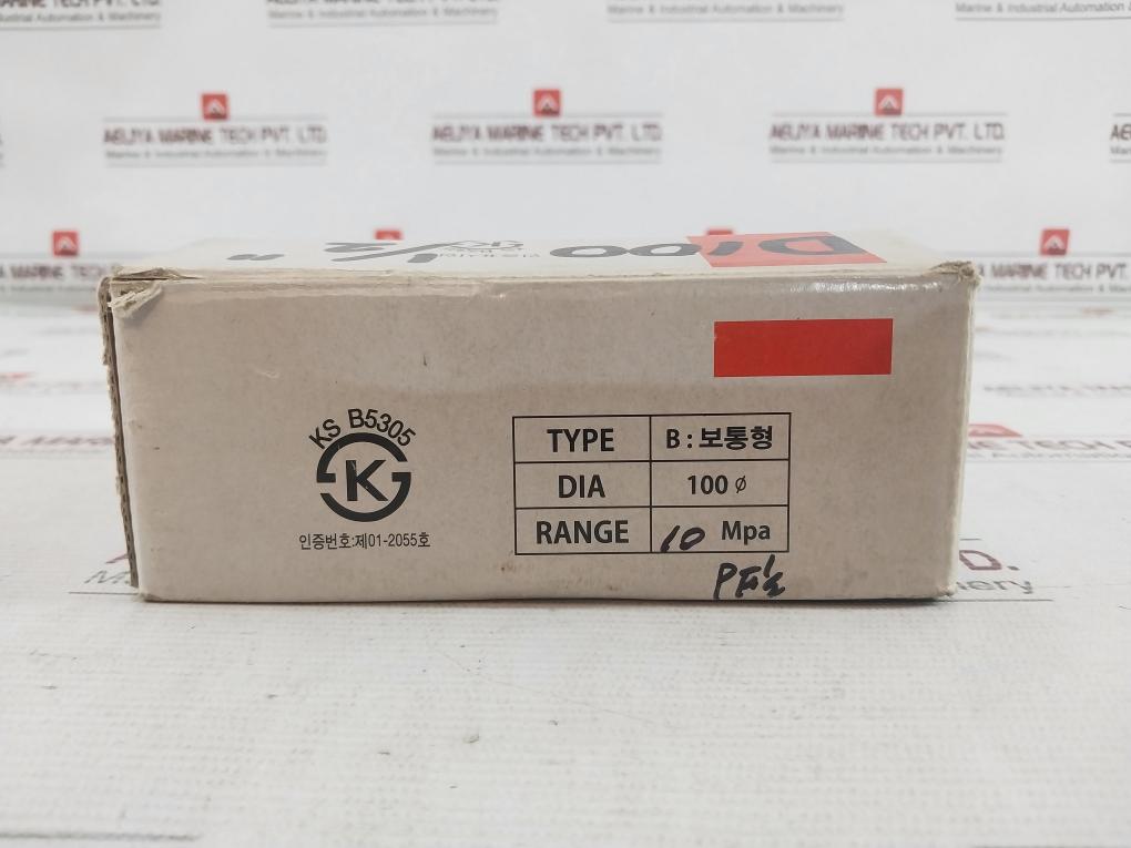 Youngjin Bourdon Tube Pressure Gauge 0-100 Bar 13042414 100Mm