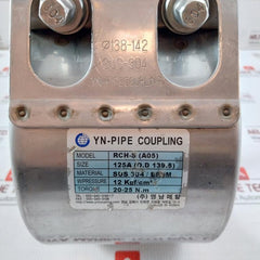 Youngnam Rch-s (A05) Yn-pipe Coupling Sus 304/Epdm 125A 12 Kgf/Cm²
