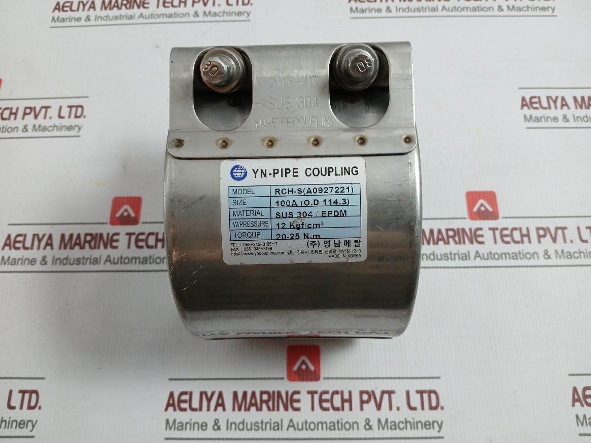 Youngnam Metal Rch-s (A0927221) Yn-pipe Coupling 100A Sus 304/Epdm 12 Kgf/Cm2