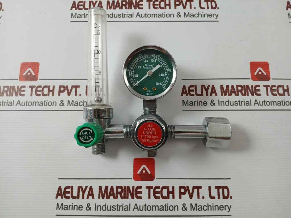 Youngwon Yf-86A Pressure Gauge And Flowmeter Regulator Assy 3500Psi