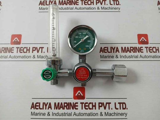 Youngwon Yf-86A Pressure Gauge And Flowmeter Regulator Assy 3500Psi