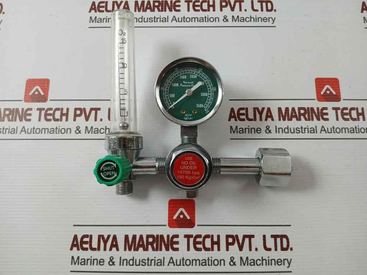 Youngwon Yf-86A Pressure Gauge And Flowmeter Regulator Assy 3500Psi