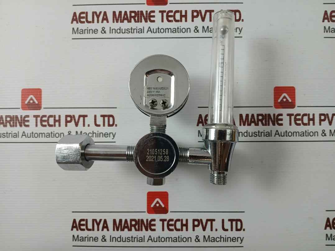 Youngwon Yf-86A Pressure Gauge And Flowmeter Regulator Assy 3500Psi