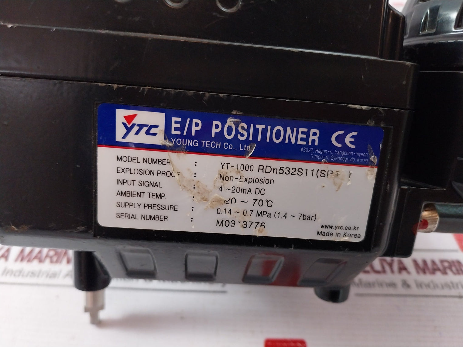 Ytc Yt-1000 Rdn532S11 (Spt) Electro-pneumatic Positioner Rev 3.0
