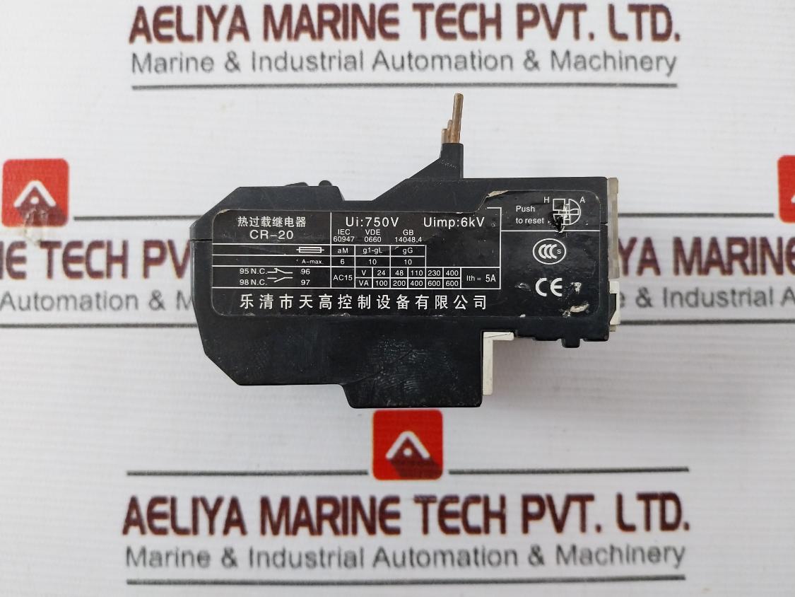 Yueqing Cr-20 Thermal Overload Relay 750V 6Kv Vde 0660