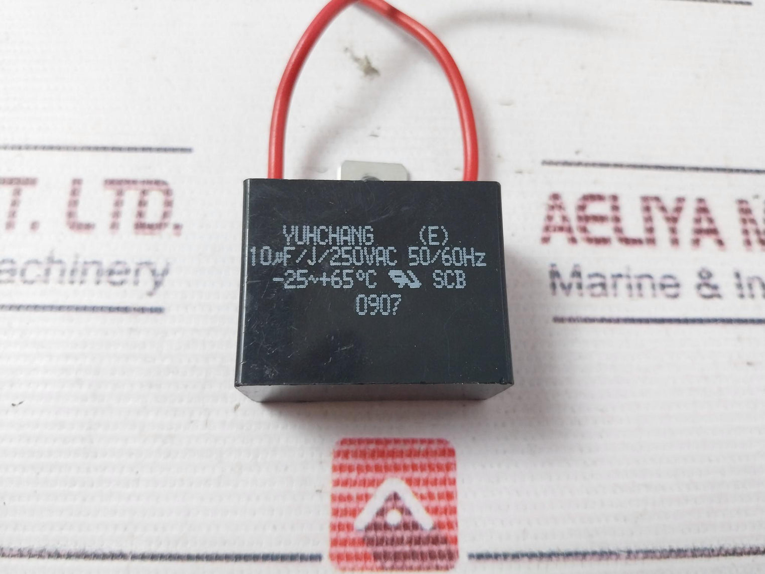 Yuhchang 10µF/J/250Vac Capacitor 50/60Hz