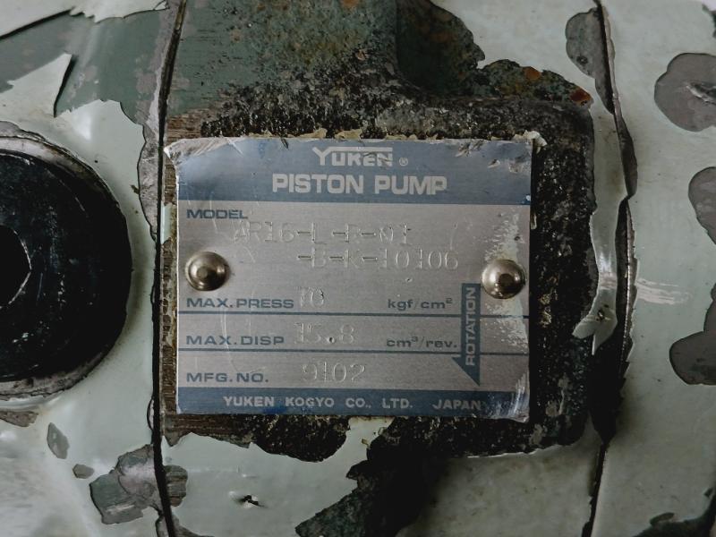 Yuken Ar16-l-r-01-b-k-10106 Piston Pump, 70 Kgf/cm2, 15.8 Cm3