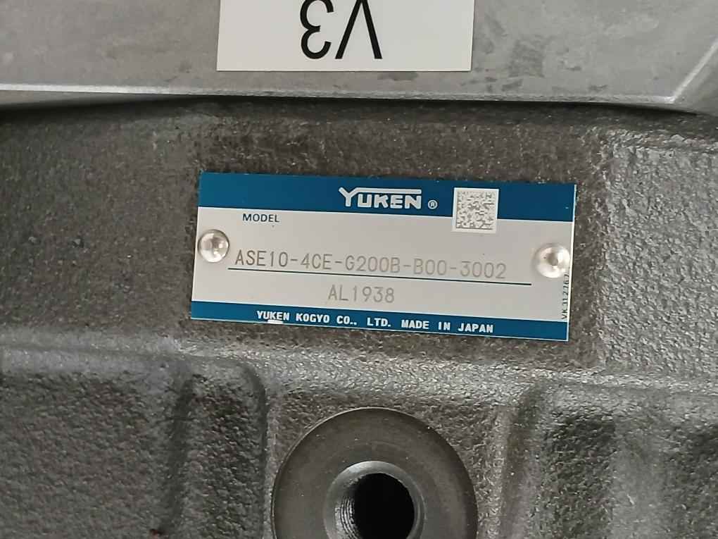 Yuken Ase10-4Ce-g200B-b00-3002 Ac Servo Motor B3G-03-10 Dc24V 0-100Hz