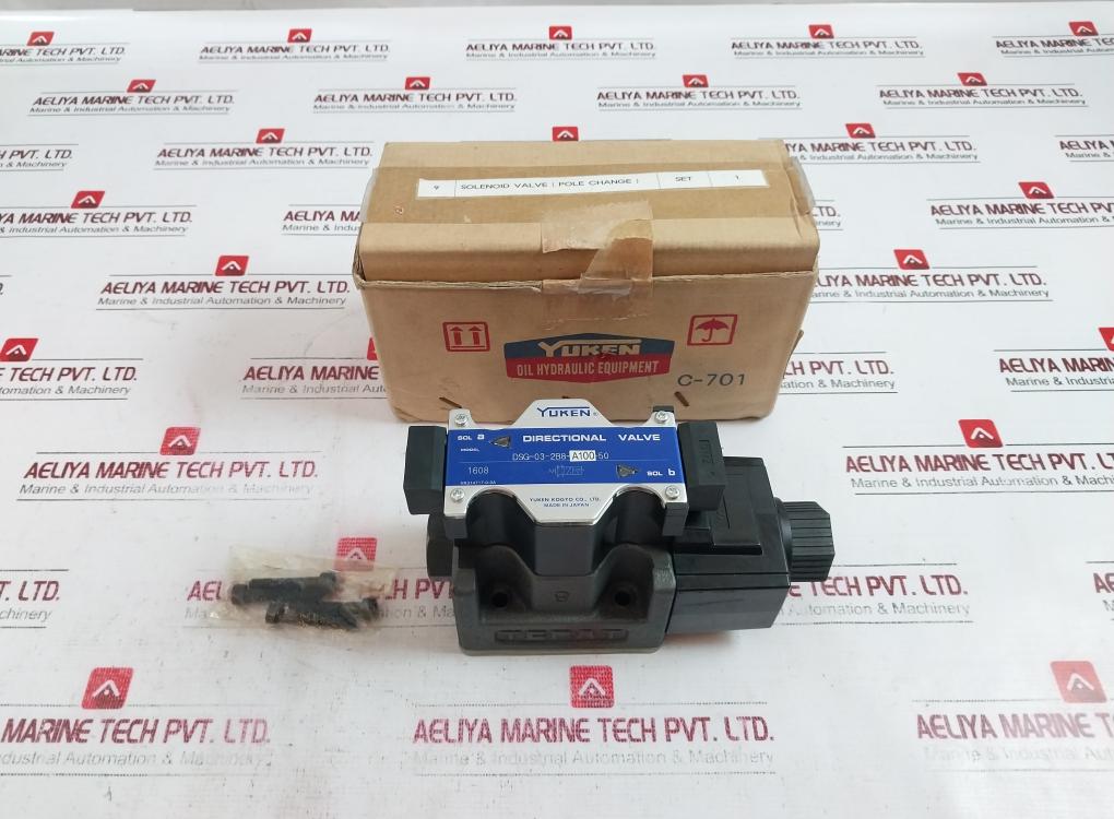 Yuken Dsg-03-2B8-a100-50 Solenoid Operated Directional Valve Vk31717-0-0A