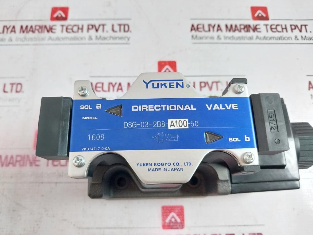 Yuken Dsg-03-2B8-a100-50 Solenoid Operated Directional Valve Vk31717-0-0A