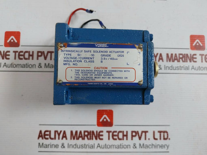 Yuken Kogyo 3.5V  Intrinsically Safe Solenoid Actuator Si-3-10