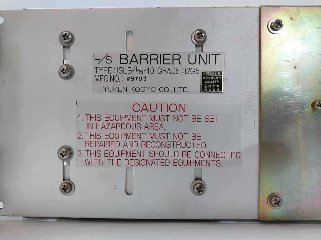 Yuken Kogyo Islb-11/15-10 L/S Barrier Unit Rack R8792 Yc9L-1102-10 A