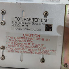 Yuken Kogyo Ispb-7/15-10 Pot. Barrier Unit Rack R8792 Yc9L-1102-10 A