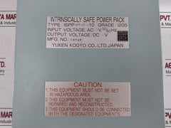 Yuken Kogyo Ispp-100-15-10 Intrinsically Safe Power Pack R8792 Ac100V 50/60Hz