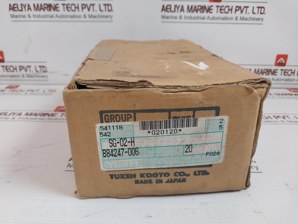 Yuken Sg-02-h-20 Pressure Switch 15A 125 Or 250V Ac B84247-006