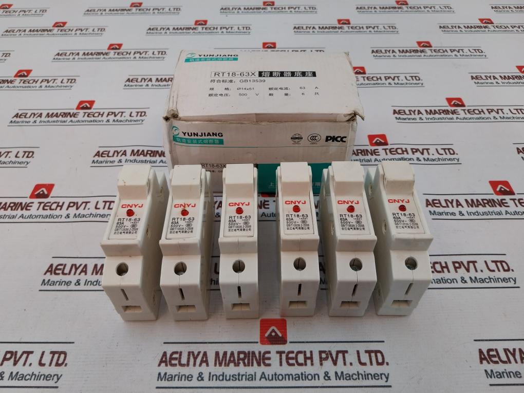 Yunjiang Electric Rt18-63 Modular Fuse Holder 63A 500V~