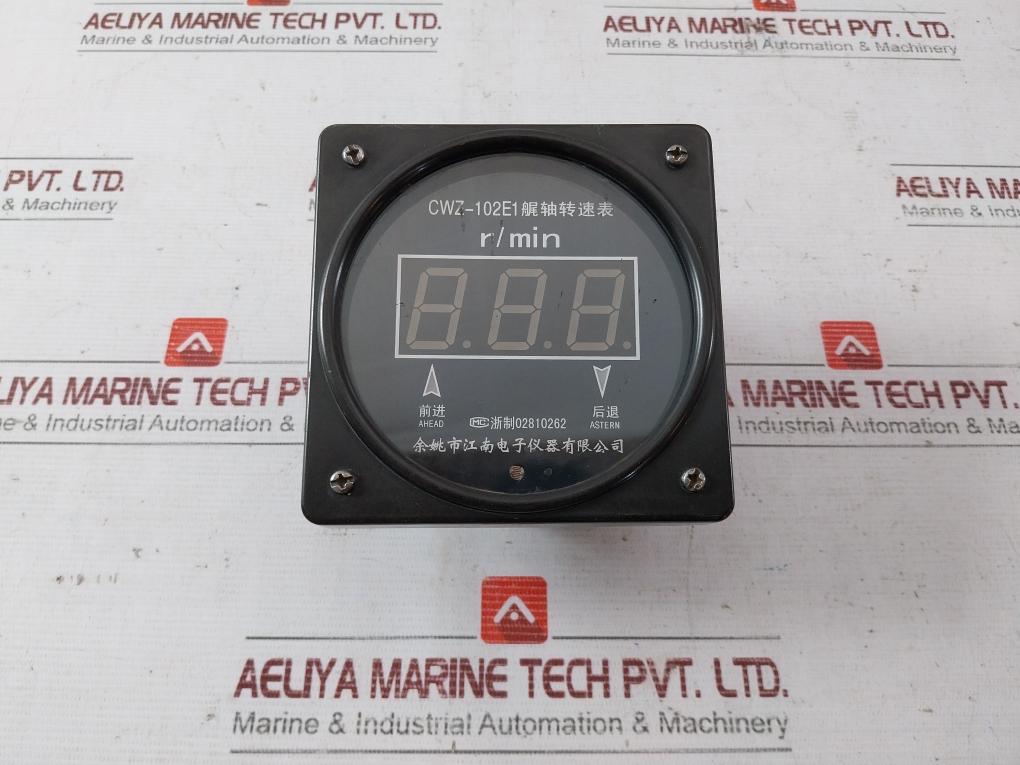 Yuyao Jiangnan Electronic Cwz-102E1 Stern Shaft Speed Meter 02810262 Dc24V