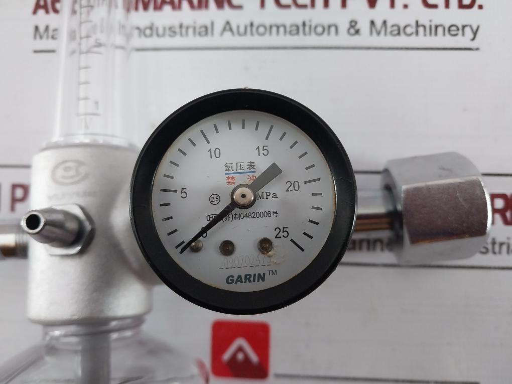 Yuyue Xy-98B Gas Regulator Flometer With Humidifier Bottle 0-25 Mpa 04820006