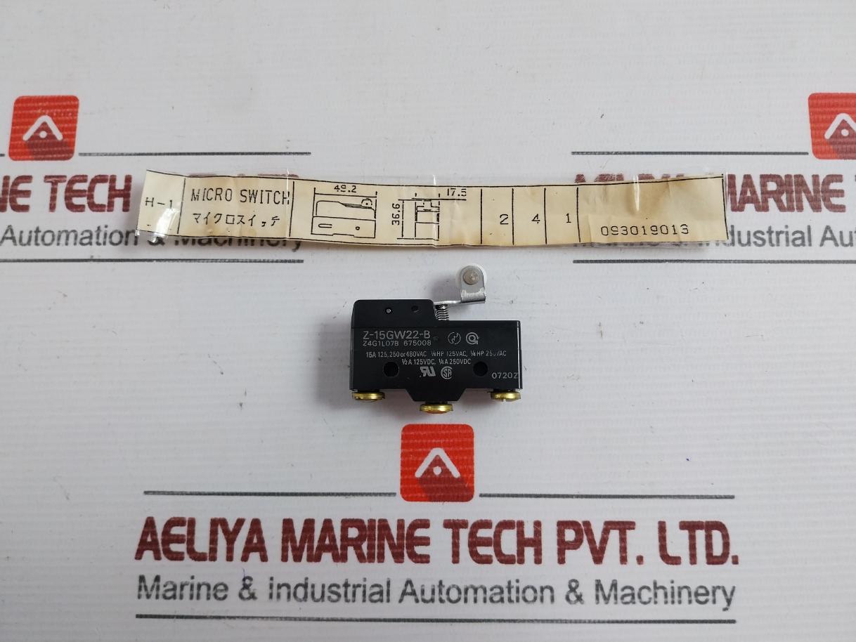 Z-15Gw22-b 15A Omron Micro Switch 480Vac