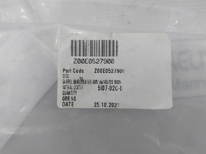 Z00E05279-e Barrel Band Heater Dia 145X120 400V 1800W