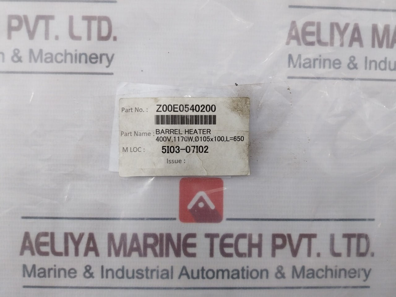 Z00E0540200 Barrel Heater 400V 1170W 100 Mm