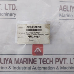 Z00E0540200 Barrel Heater 400V 1170W 100 Mm