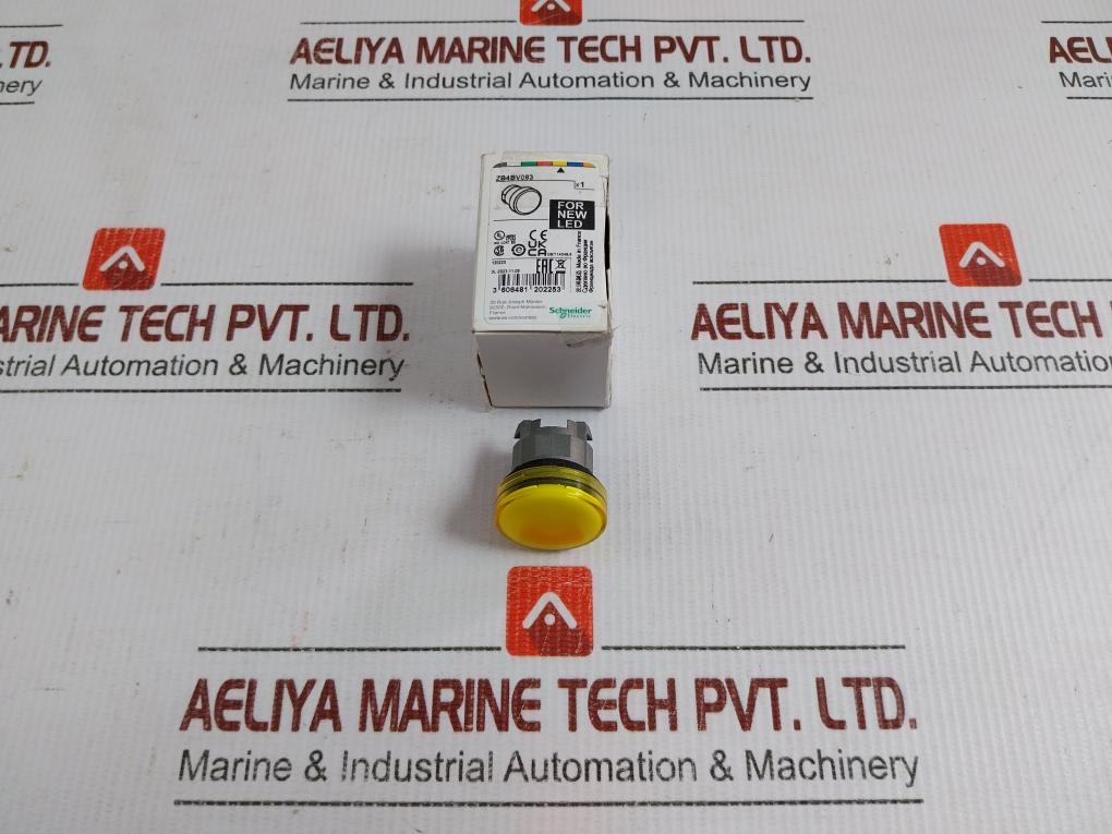 Zb4Bv083-Yellow-Pilot-Light-Schneider-Electric-Lot-Of-7X-209545-1