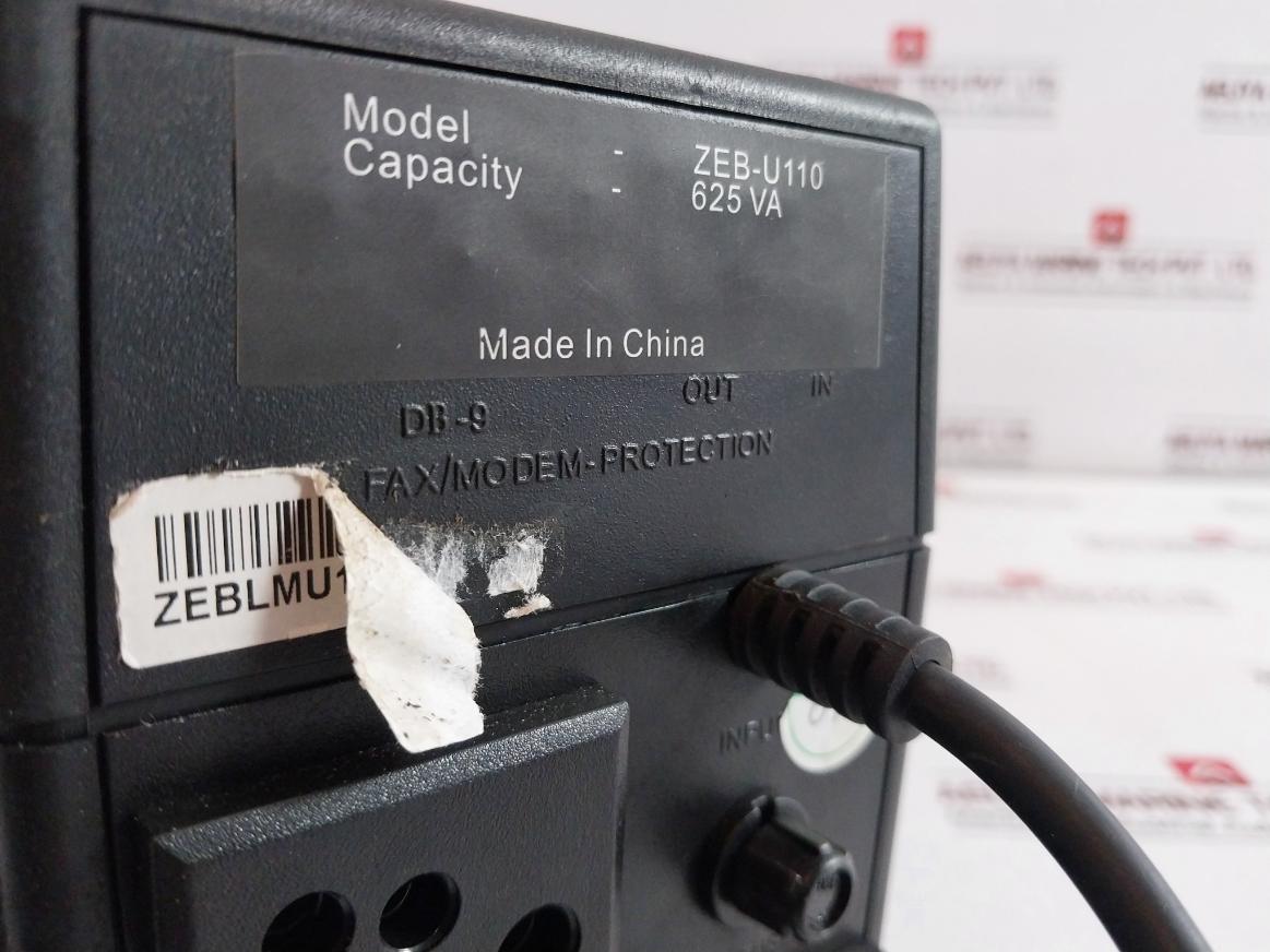 Zebronics Zeb-u110 Power Supply Backup Unit 625Va 6A-250Vac