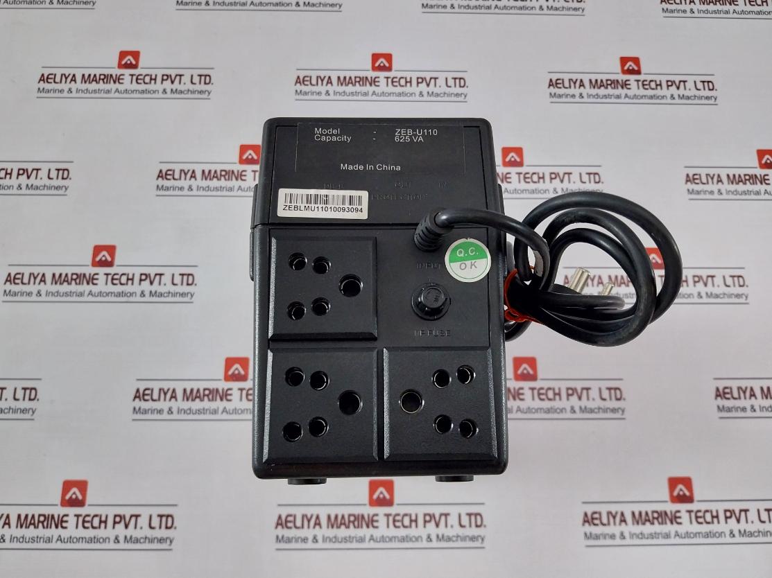 Zebronics Zeb-u110 Power Supply Backup Unit 6A 250V Cable 1.5 Meter