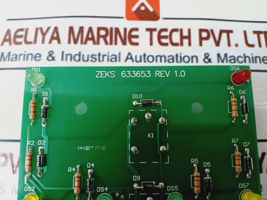 Zeks 633653 Printed Circuit Board Rev 1.0 94V-0