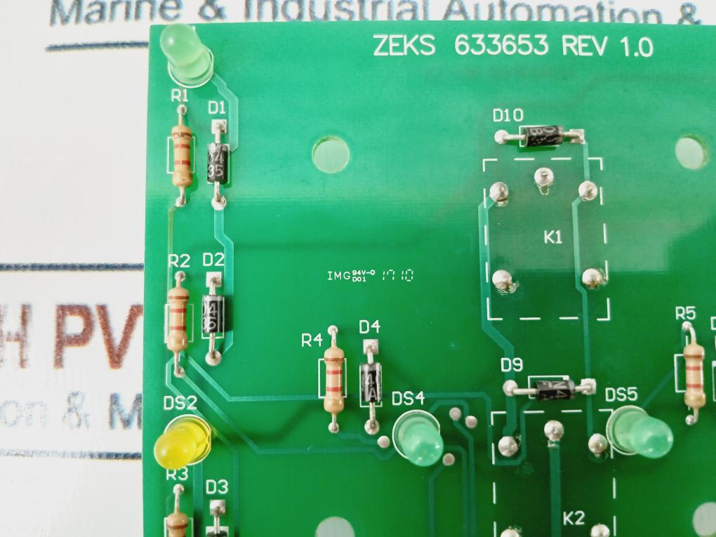 Zeks 633653 Printed Circuit Board Rev 1.0 94V-0
