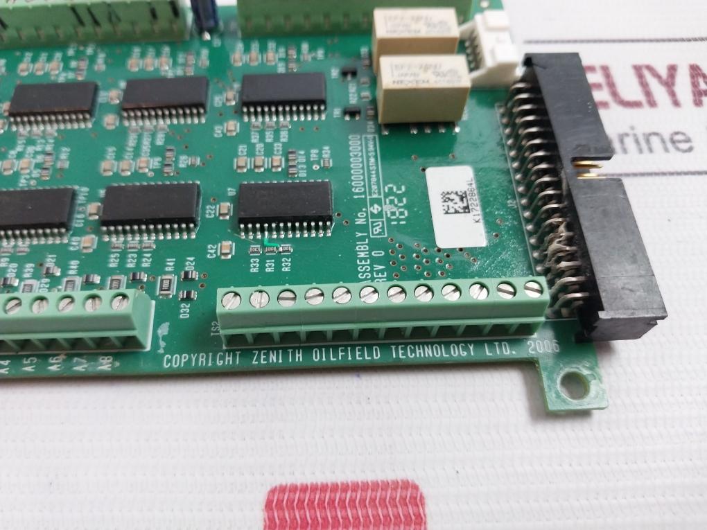 Zenith 16000003000 Printed Circuit Board Rev 0 94V -0