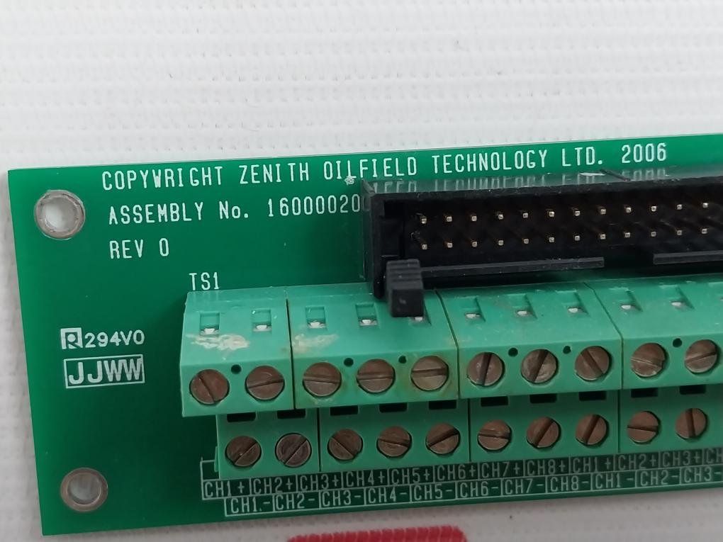 Zenith 16000020 Analog I/O Terminal Module Rev 0 4-20Ma