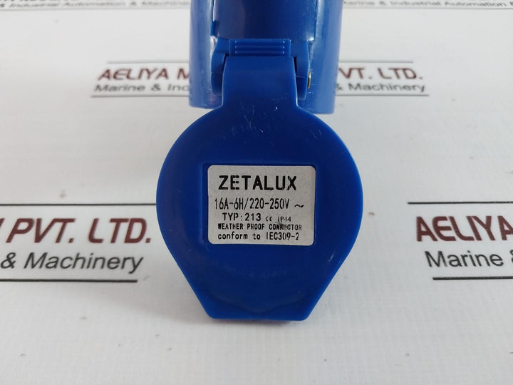 Zetalux 213 Industrial Weatherproof Plug 16A-6H/220-250V~&nbsp;