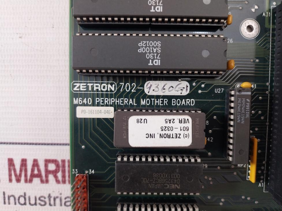 Zetron 702-9360G1 M640 Peripheral Mother Board Pcb Ver 1.01 U19 94V-0