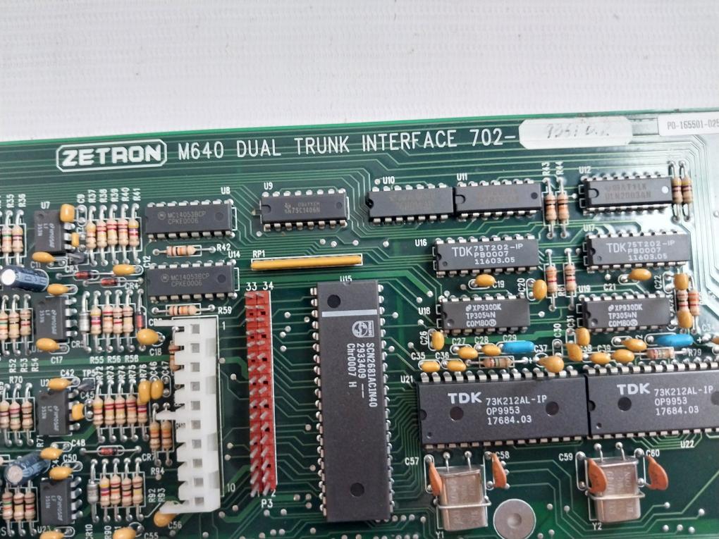 Zetron M640 Dual Trunk Interface Pcb 410-9361B