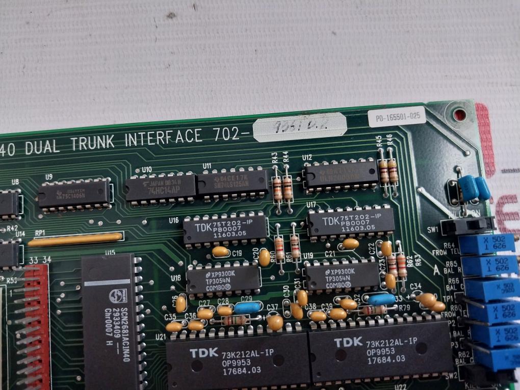 Zetron M640 Dual Trunk Interface Pcb 410-9361B