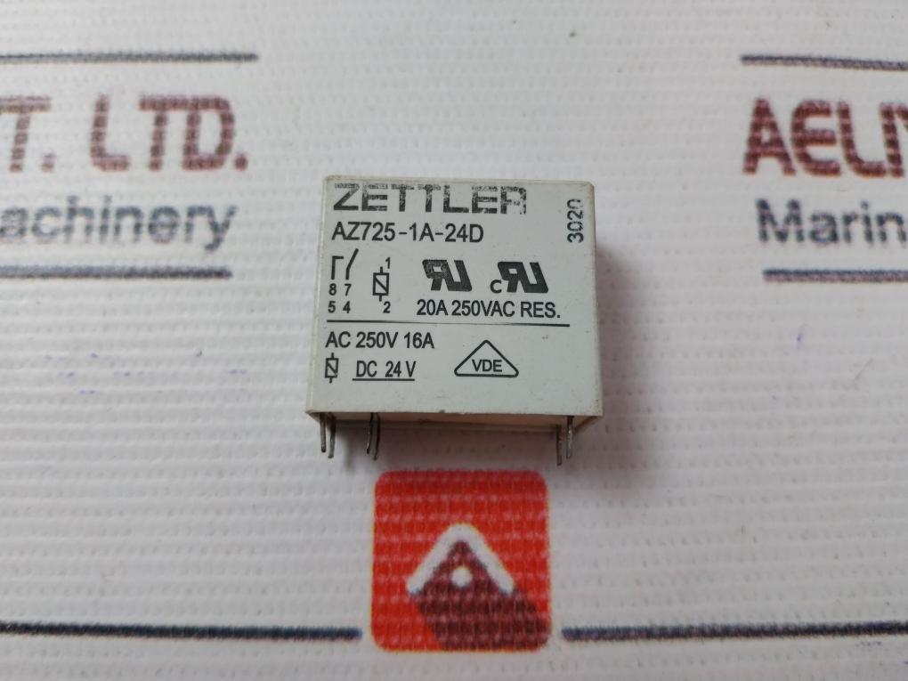 Zettler Az725-1A-24D Miniature Power Relay 20A 250Vac