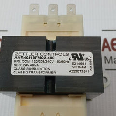 Zettler Controls 50/60Hz Step-down Power Transformer Ahr40318Fmq2-400