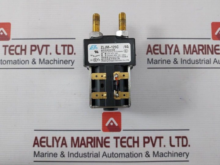 Zhejiang Dongya Electric Zljm-125C/60 Magnetic Latching Dc Contactor 60 Vdc 125A