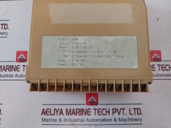 Zhejiang Hanpu Electric GPWK-201 Watt/ Var Transducer 3C3W 110V 1A 60Hz